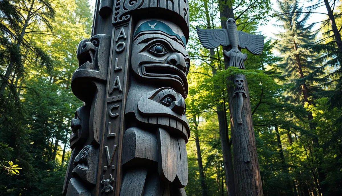 mât totémique amérindien