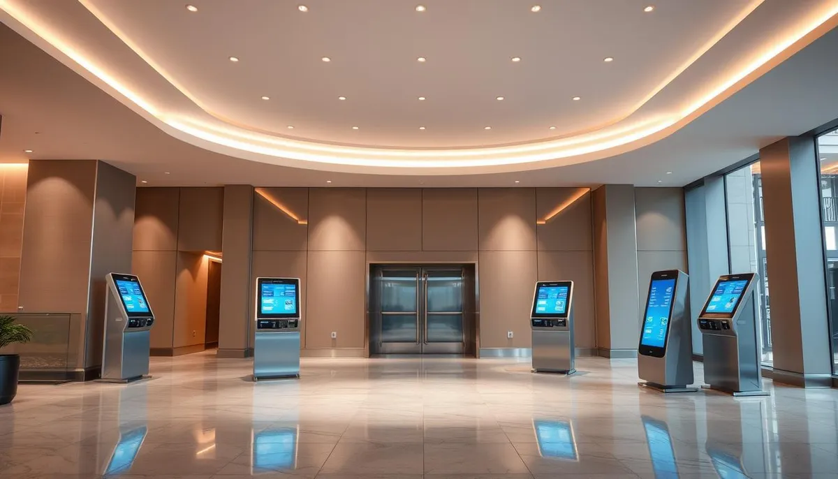 bornes d'accueil automatisées