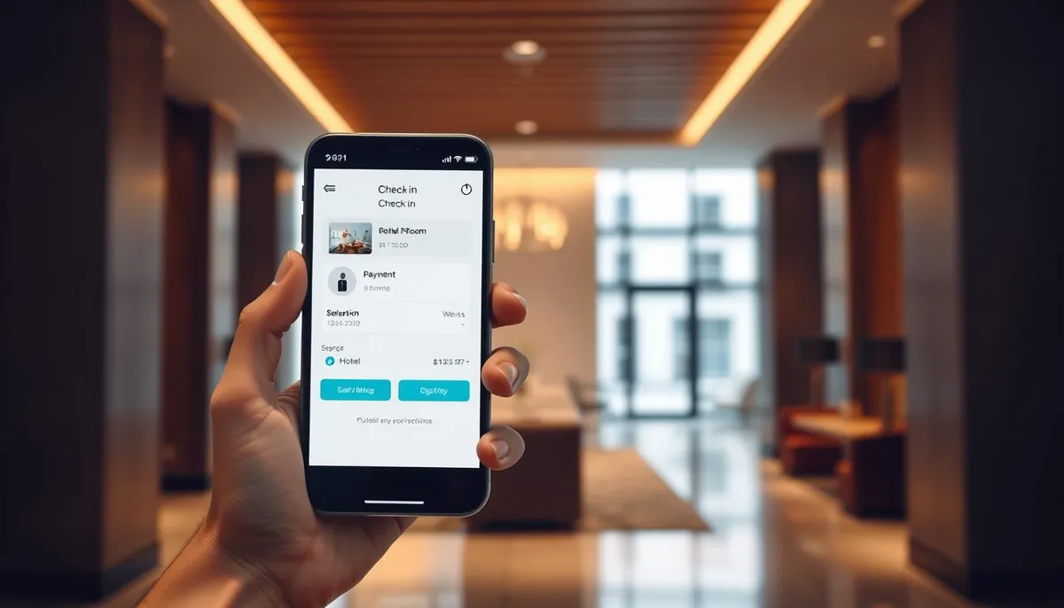 application mobile check-in hôtelier