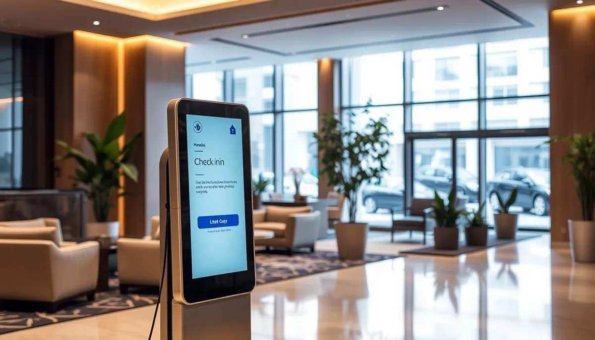 bornes d'accueil hôtelier automatisé