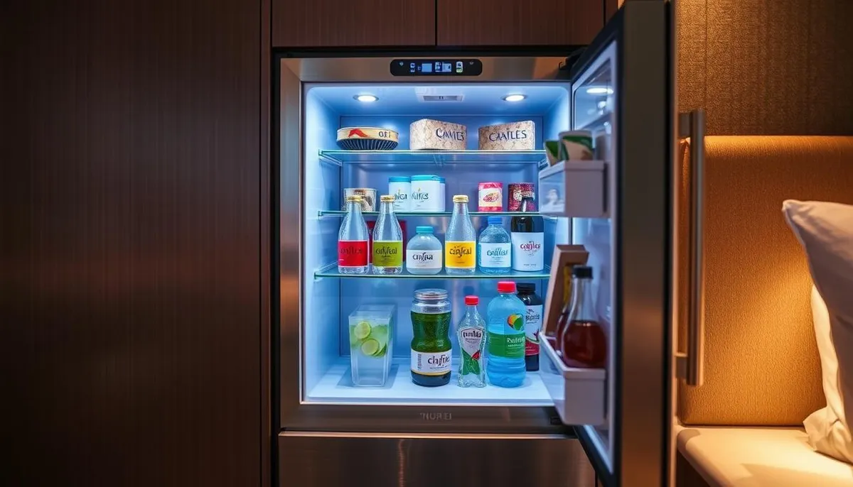 minibar hôtelier moderne