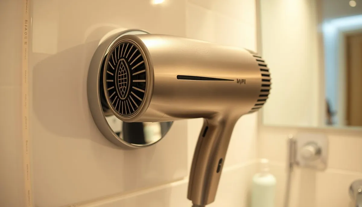sèche-cheveux mural hygiène sécurité