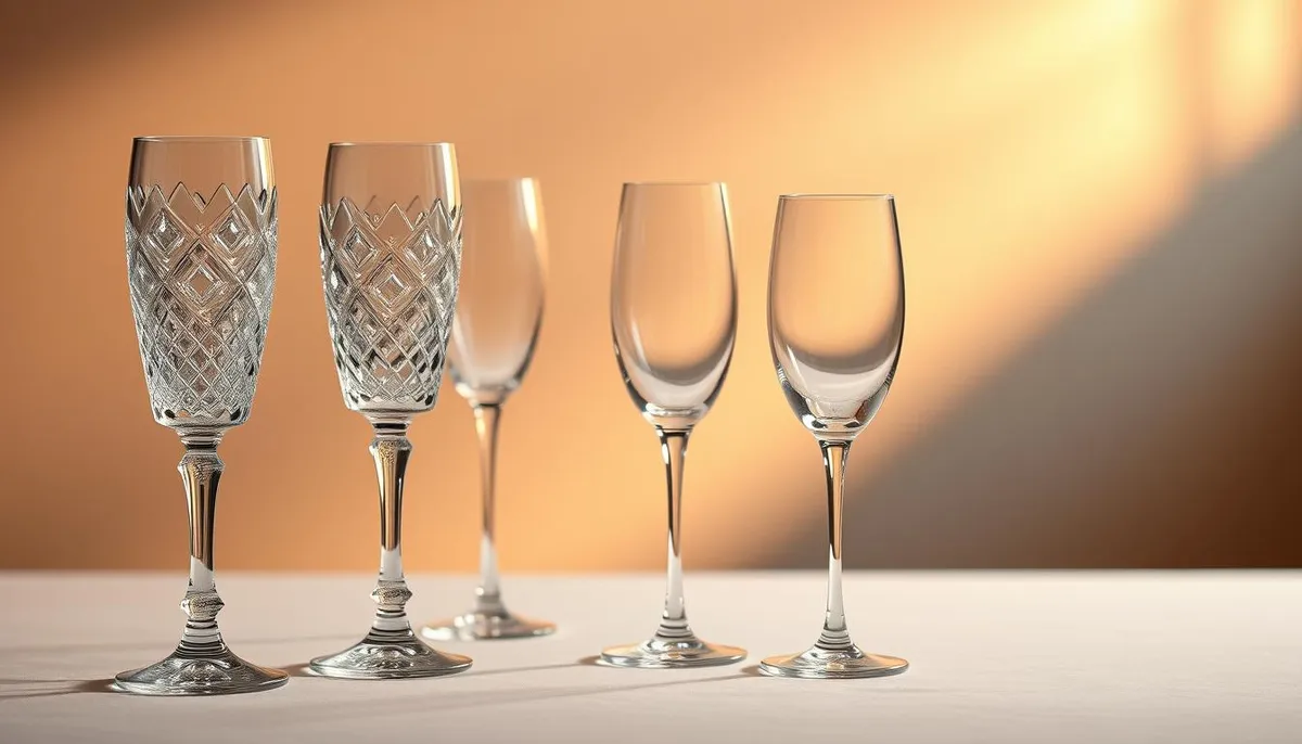 Design styles for celebration glassware