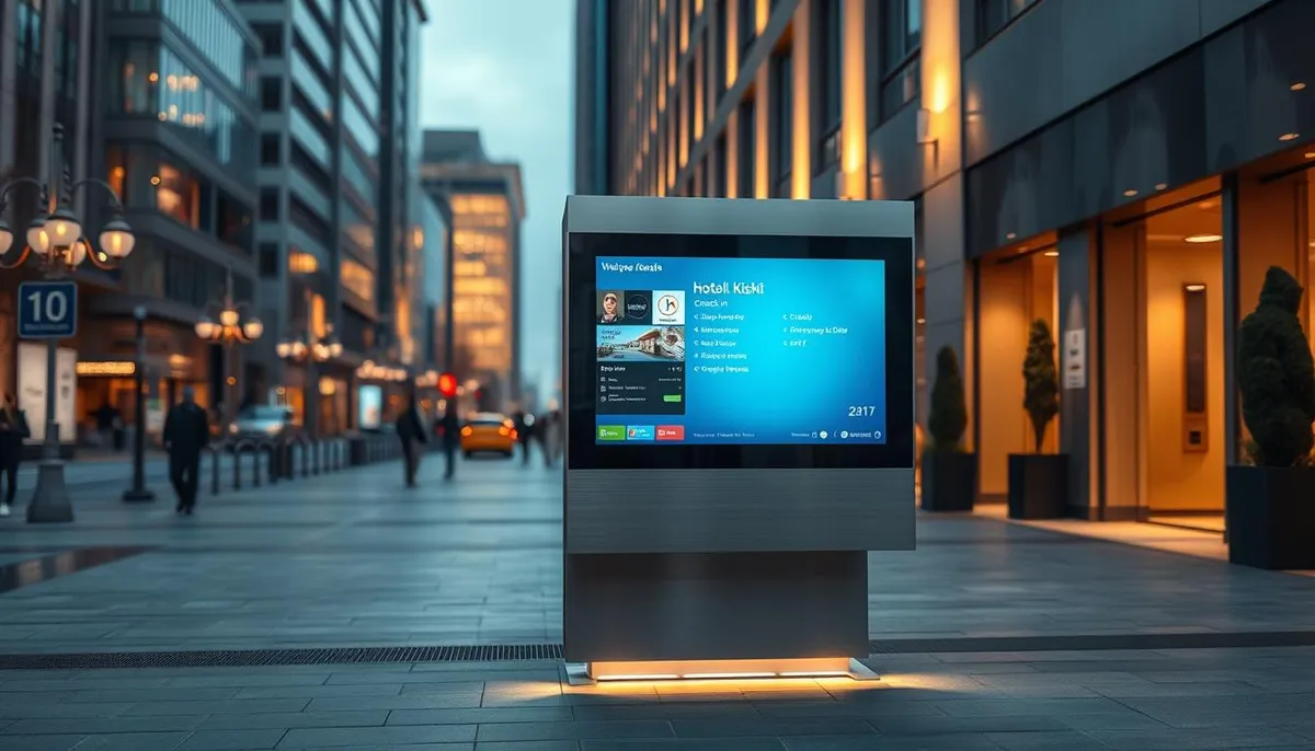 borne extérieure 24/7 gestion hôtelière