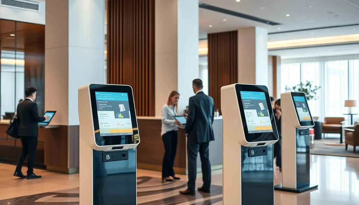 bornes d'accueil automatisées