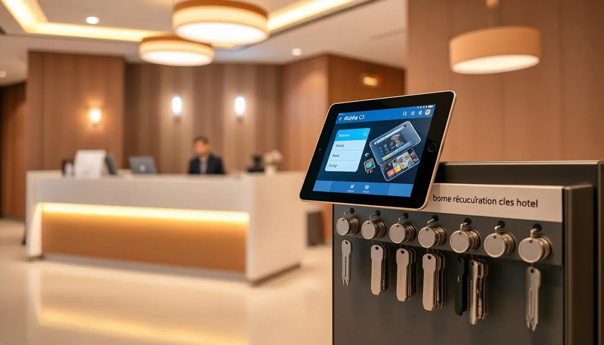 borne récupération clés hôtel