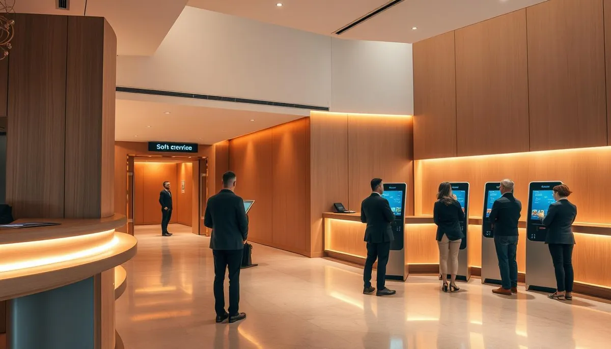automatisation hôtelière avec bornes interactives