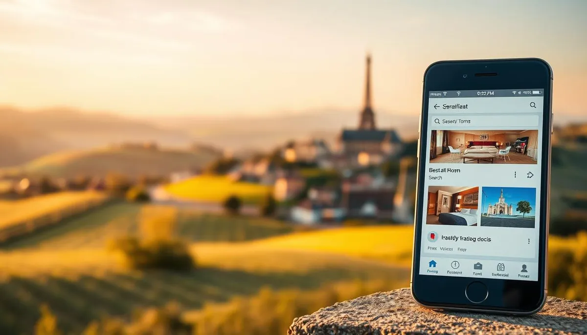 Application hôtelière pour réservation en France