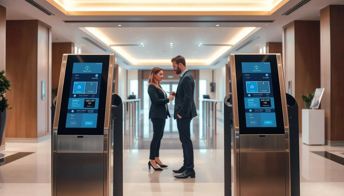 bornes d'accueil automatisé