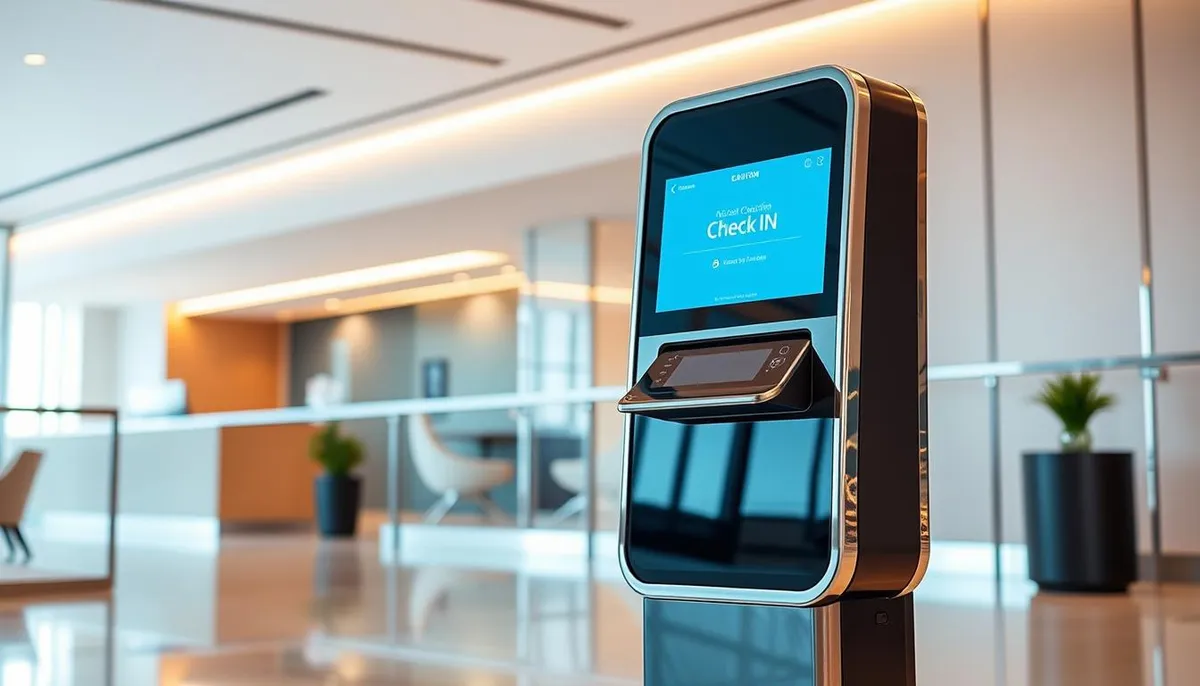 borne compacte check-in rapide
