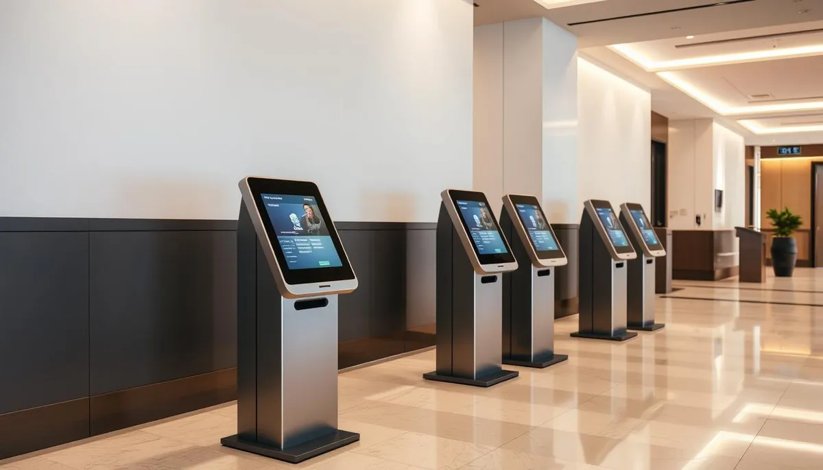 bornes d'accueil automatisées