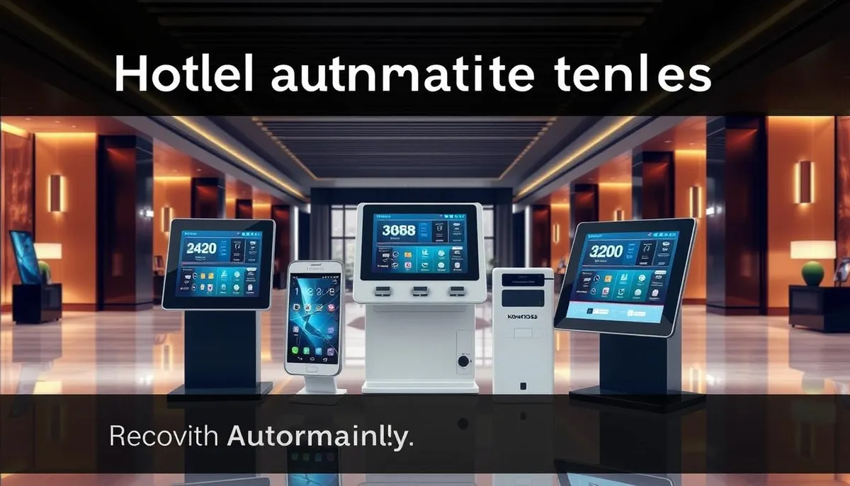 bornes d'automatisation hôtelière