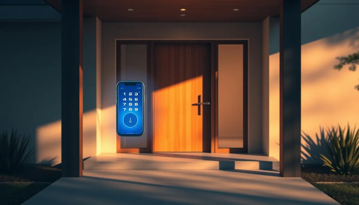 sécurité moderne pour maison avec serrure électronique