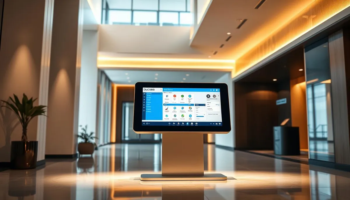 borne extérieure gestion hôtelière