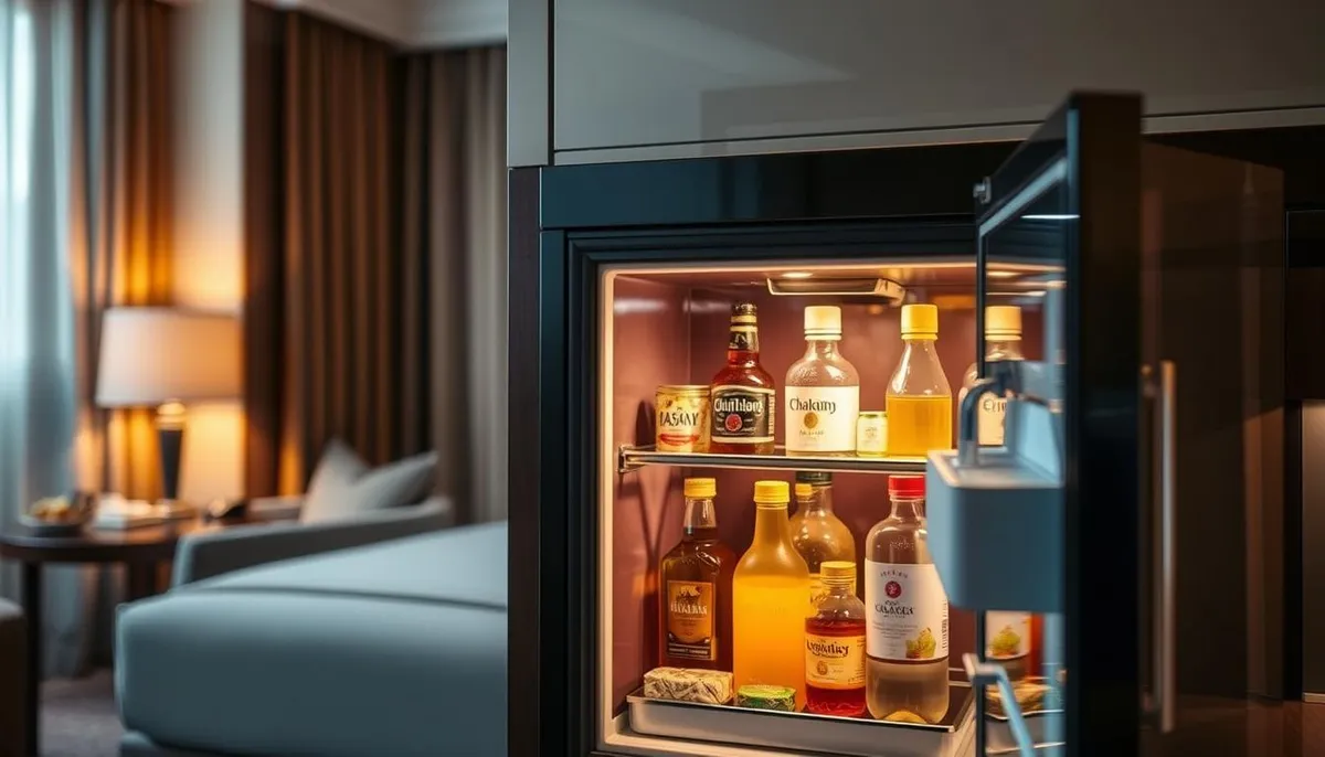 porte vitrée minibar