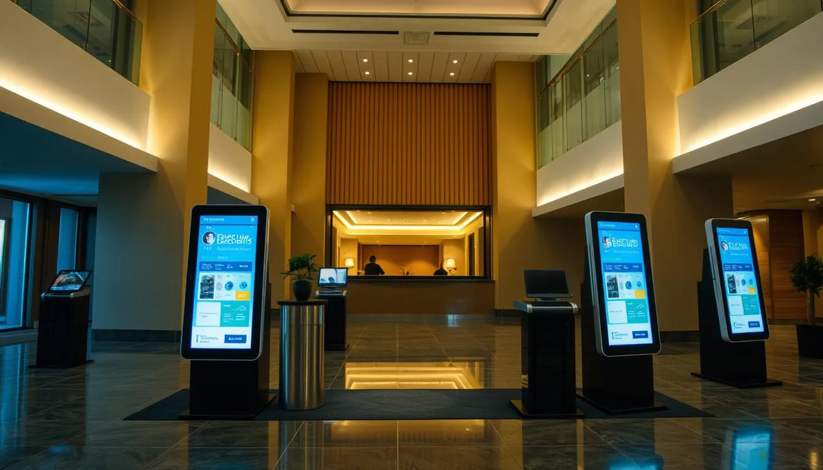 Intégration bornes interactives hôtel