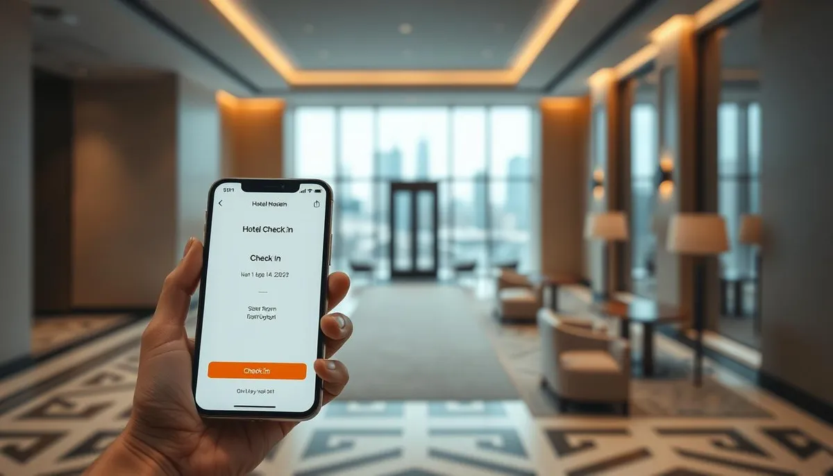application mobile check-in hôtelier