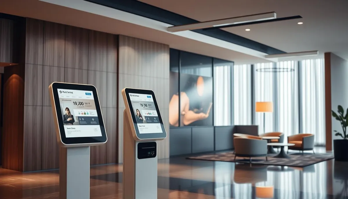 bornes libre-service hôtelières