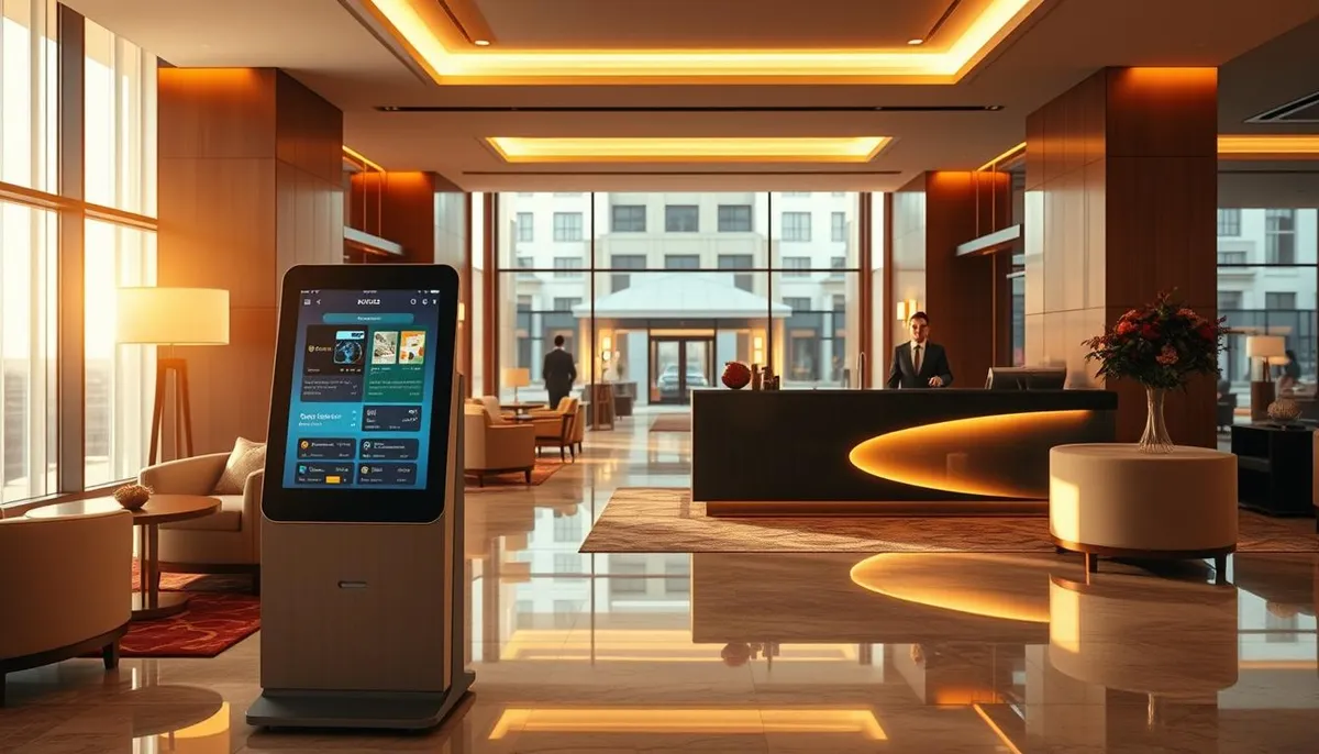 Automatisation accueil hôtelier avec bornes interactives