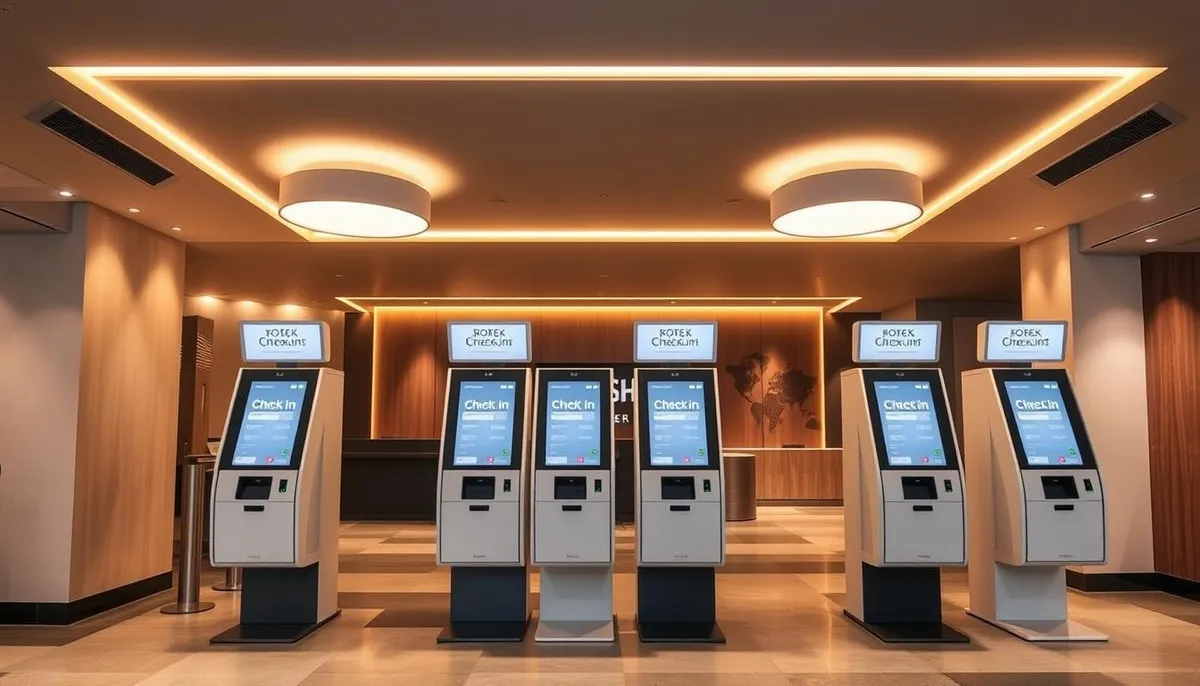 bornes d'accueil automatisées hôtellerie