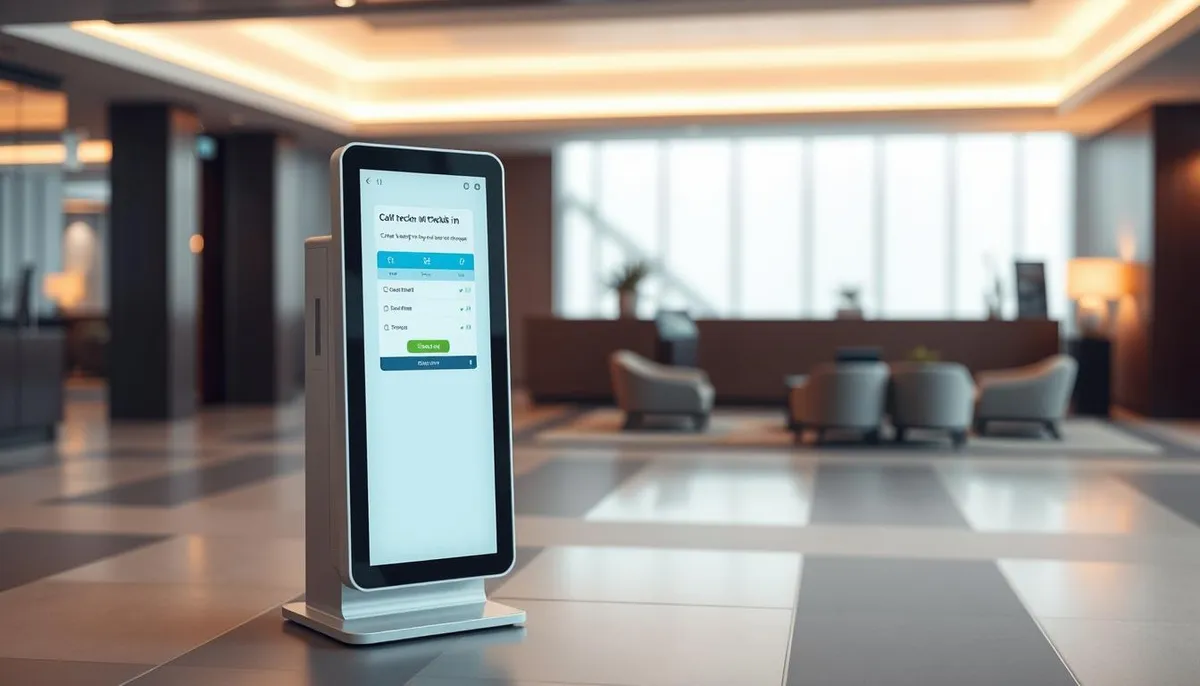 borne compacte check-in digitalisé