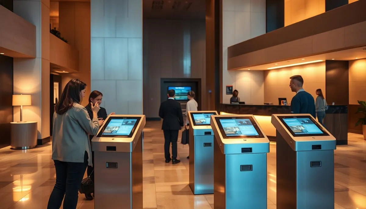 bornes automatisées accueil hôtelier