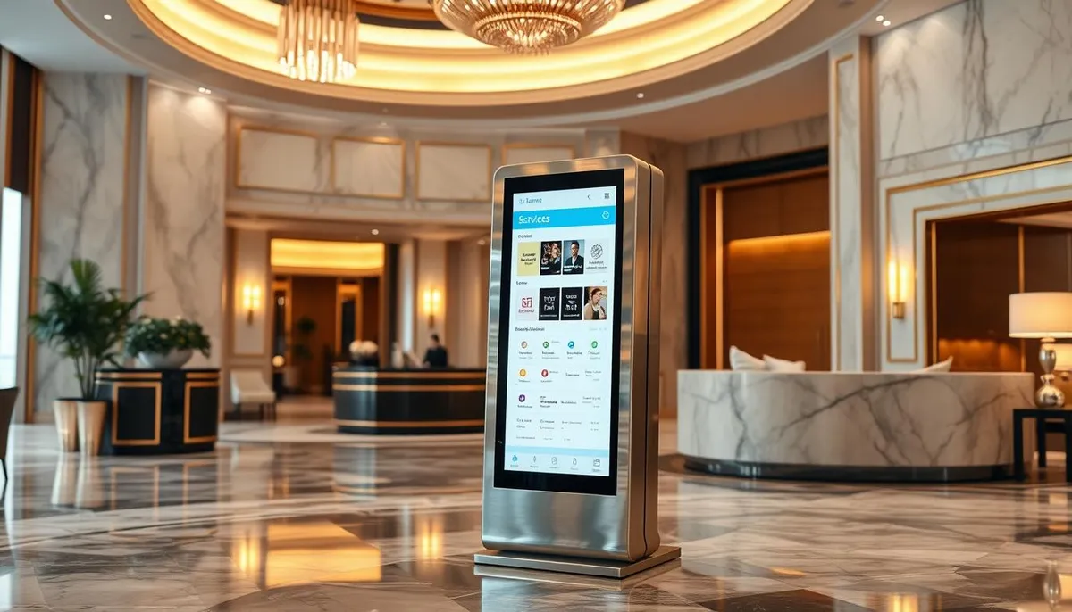 bornes interactives hôtellerie