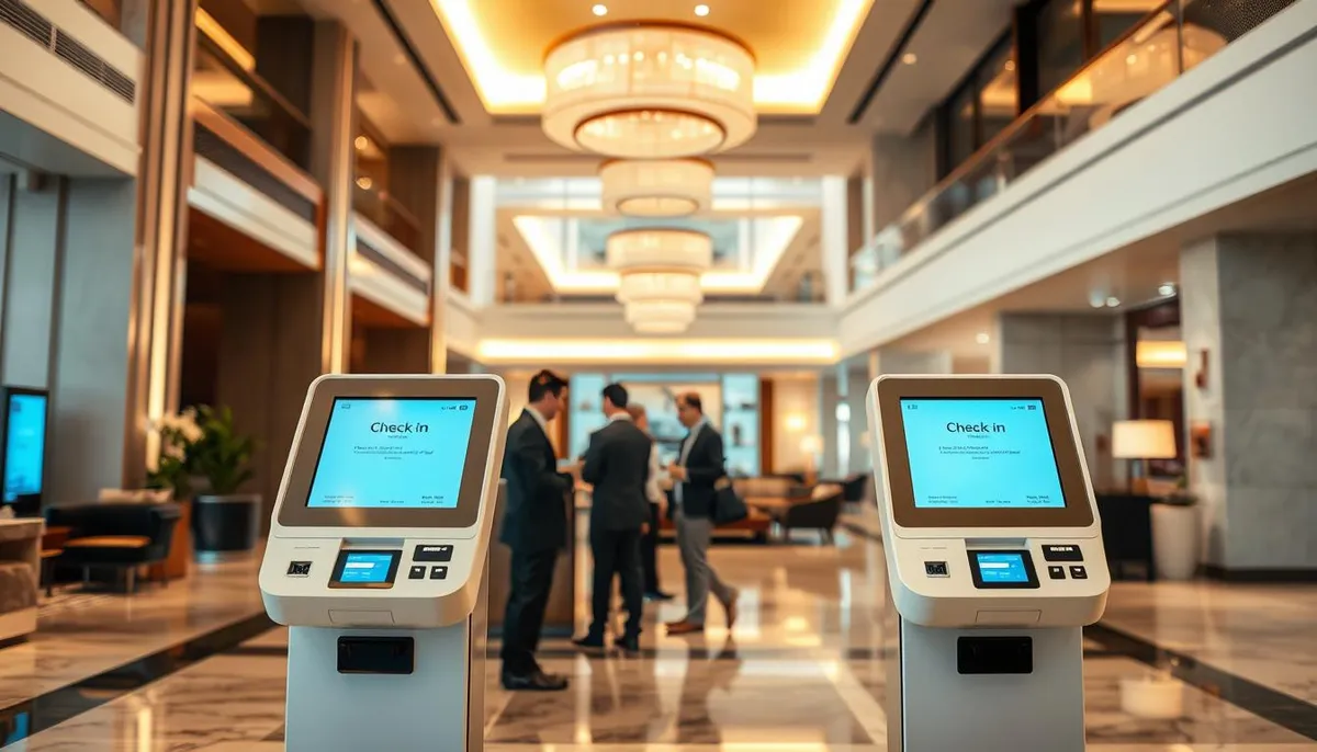 bornes d'accueil automatisées