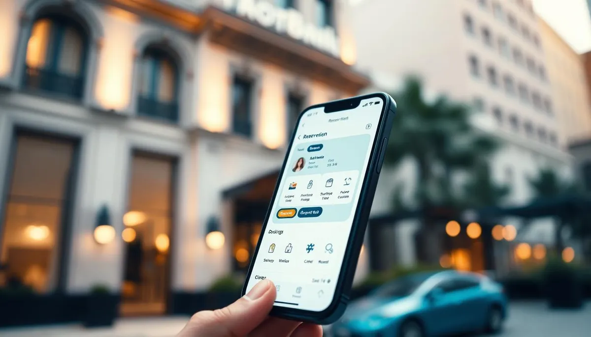 application de réservation mobile