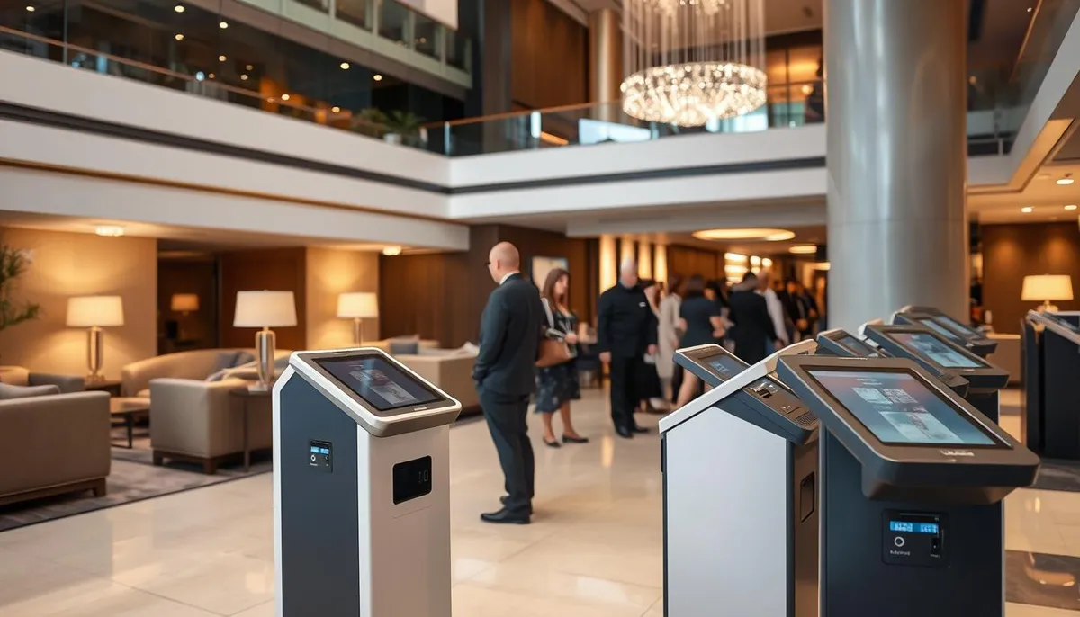 bornes d'accueil automatisées