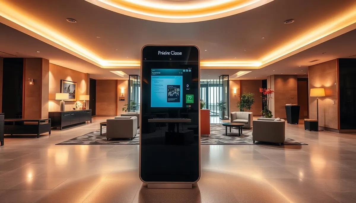 système d'accueil automatisé hôtel première classe
