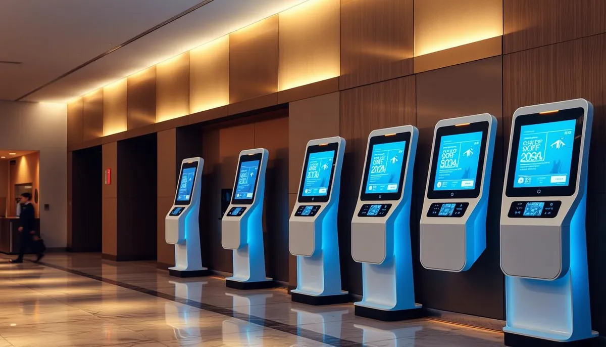 bornes hôtelières connectées