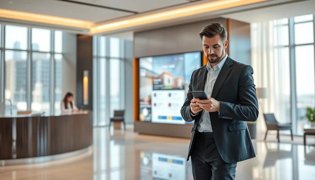 application mobile expérience client hôtellerie