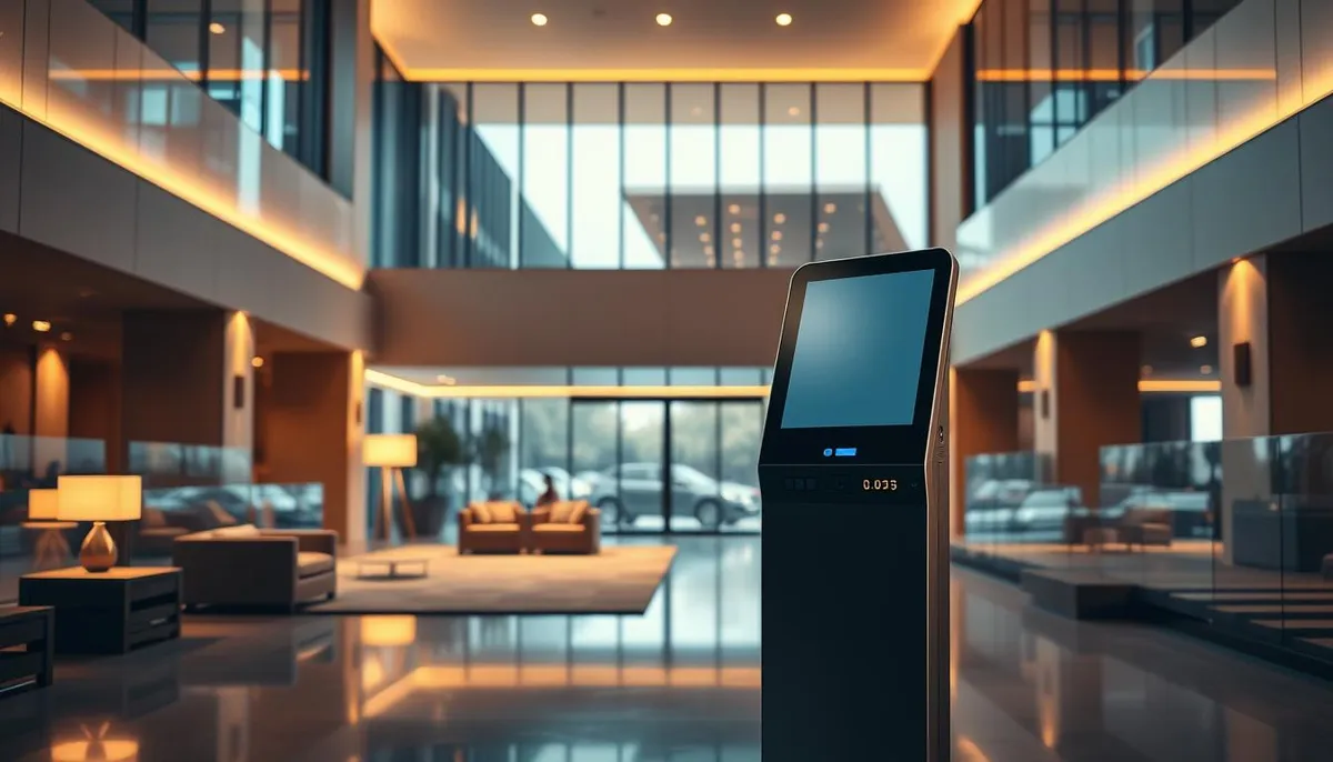 borne intérieure hôtel