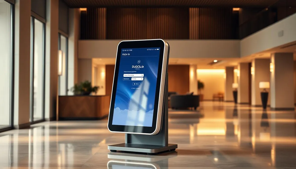 borne compacte check-in mobile