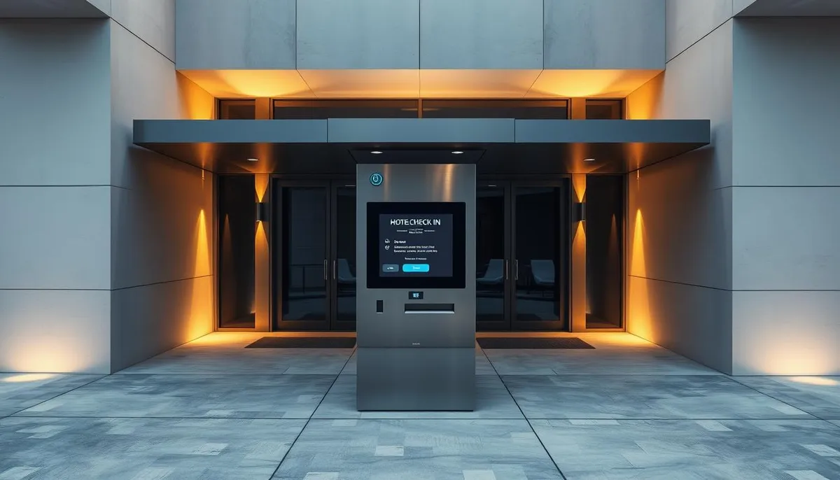 borne accueil extérieur automatique