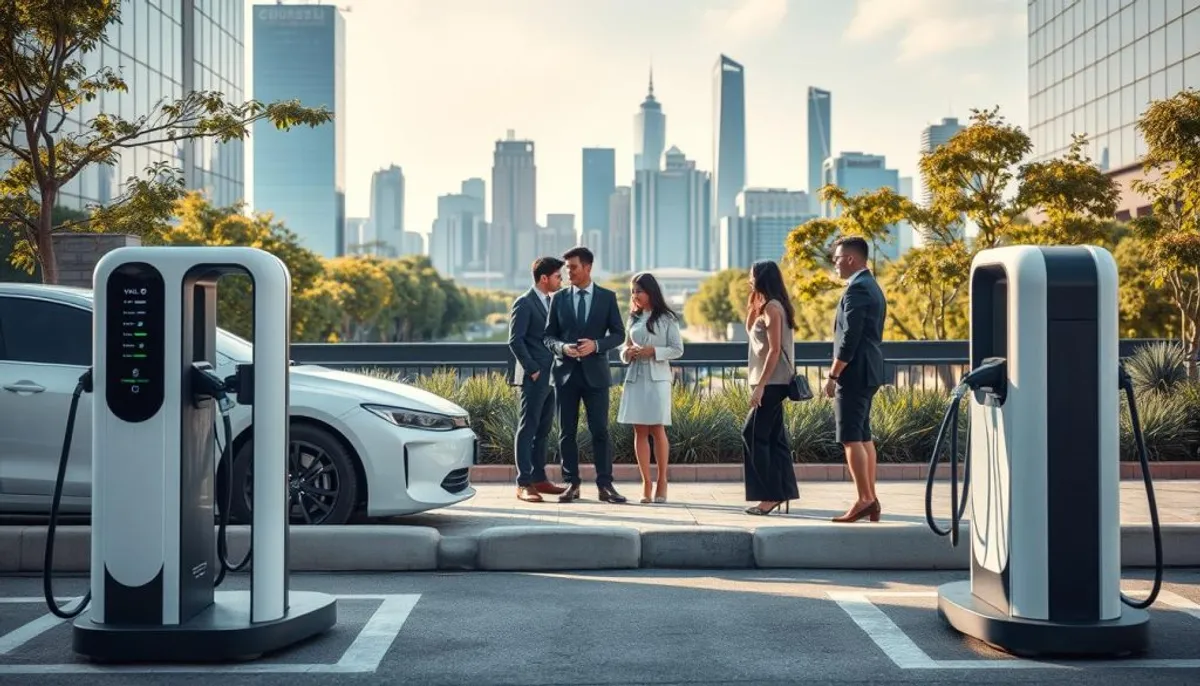 avantages concurrentiels bornes recharge clientèle moderne