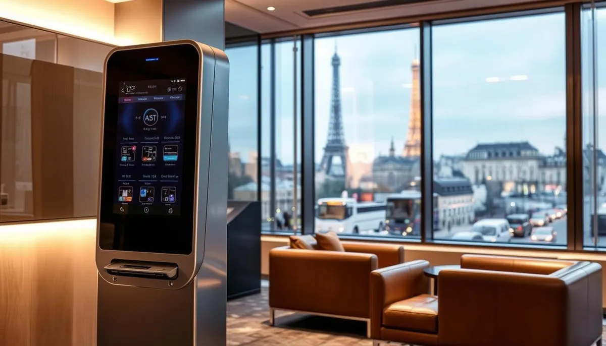 borne automatique hôtelière