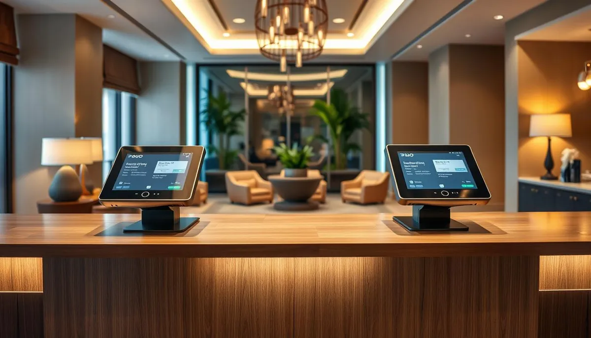 bornes DUO accueil hôtelier