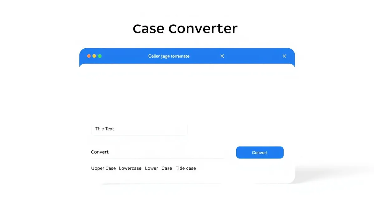 Case Converter Tool features