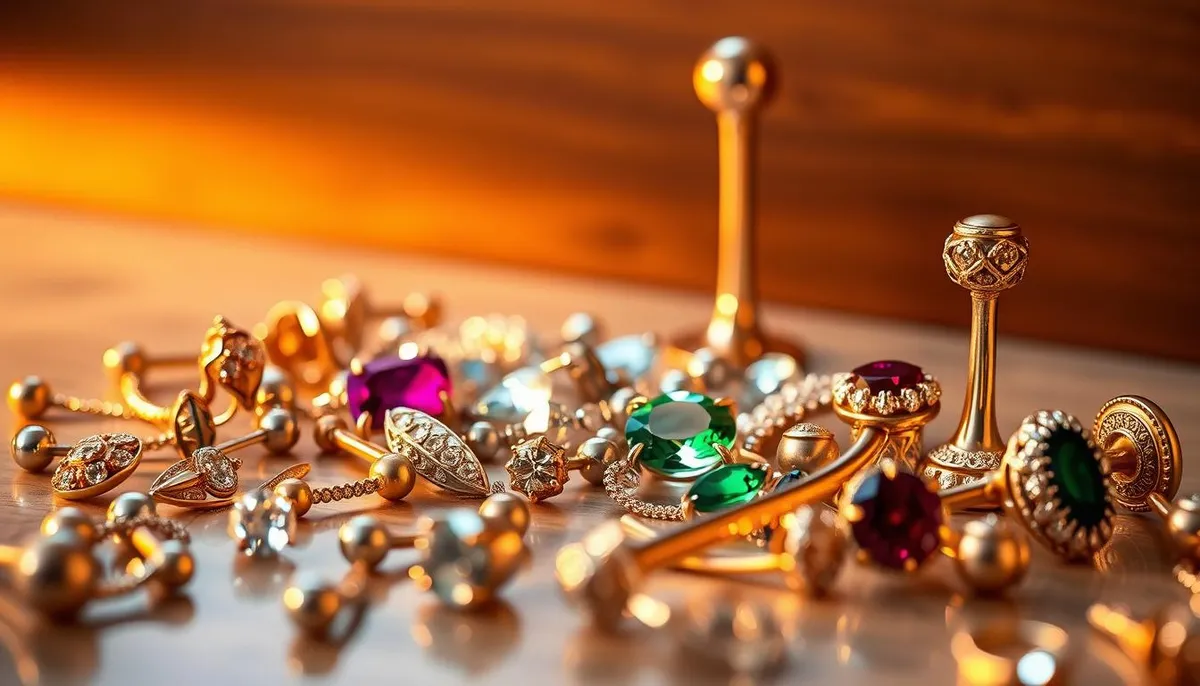 Premium body jewelry materials