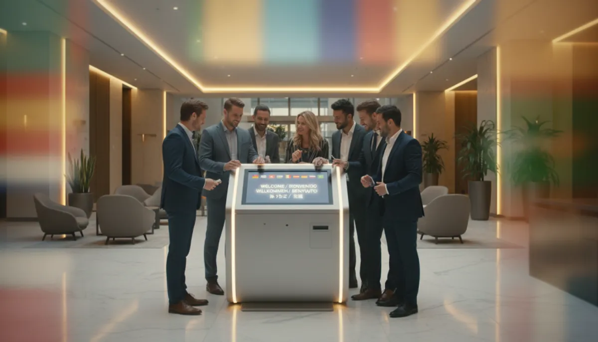 borne interactive multilingue hôtel