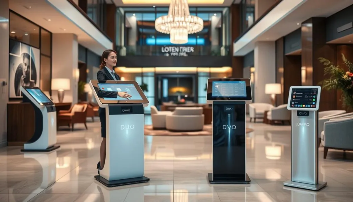 bornes duo mobile ci automatisation accueil hôtelier
