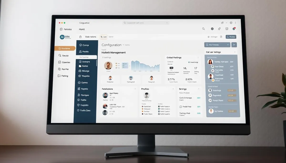 configuration compte gestion hôtelière