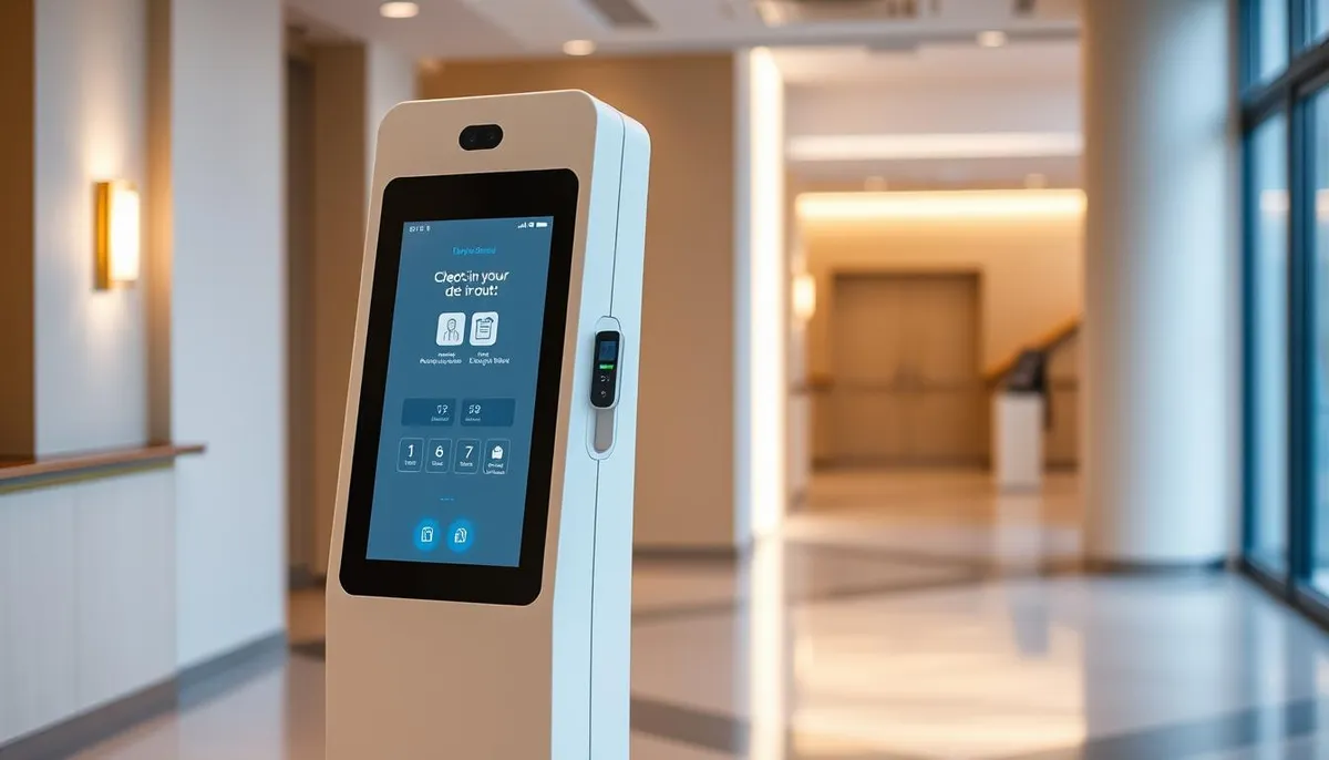 borne d'accueil automatisée DUO 1800