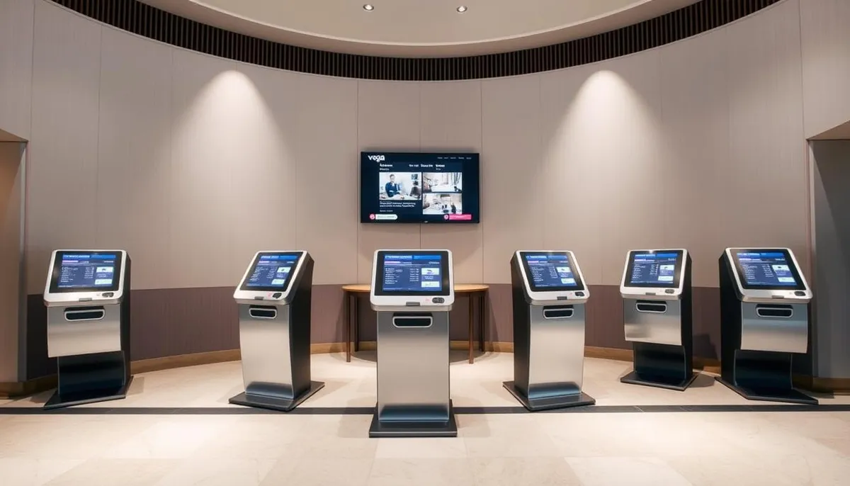 bornes d'accueil automatisées