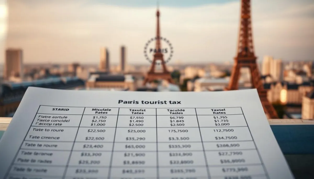 Calcul taxe de séjour Paris