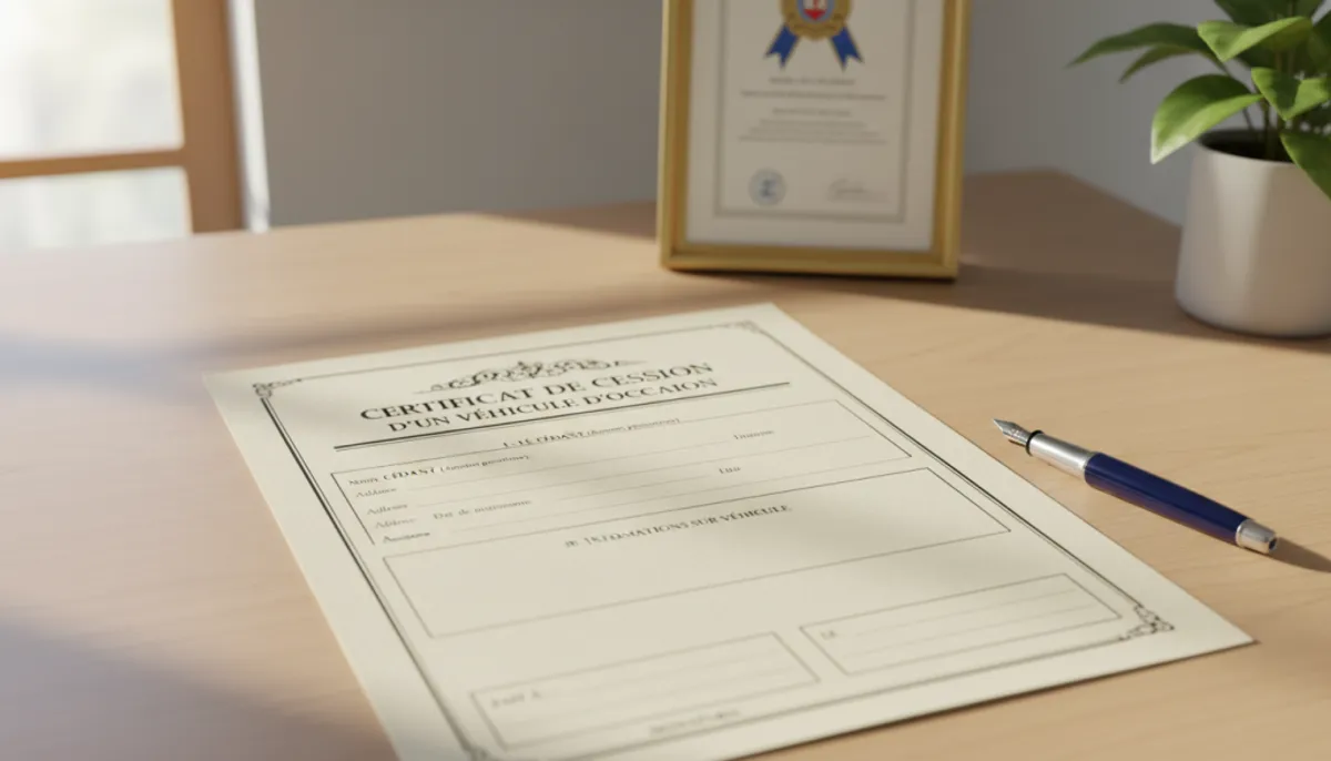 certificat de cession en ligne