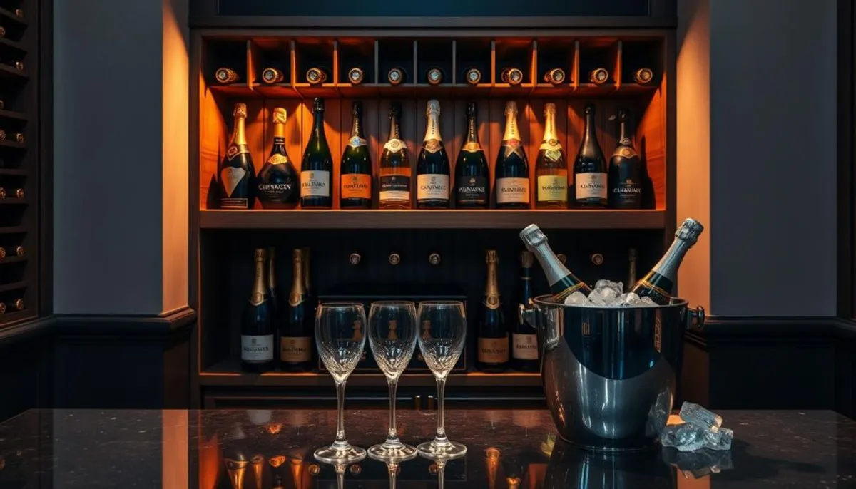 Champagne storage and serving Champagne storage and serving