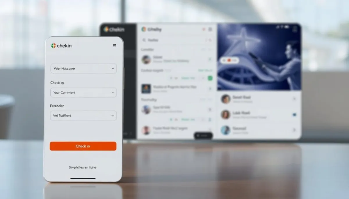 Chekin interface utilisateur